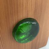 Swedish wooden lamp with glass paste cabochons, 1960s-70s