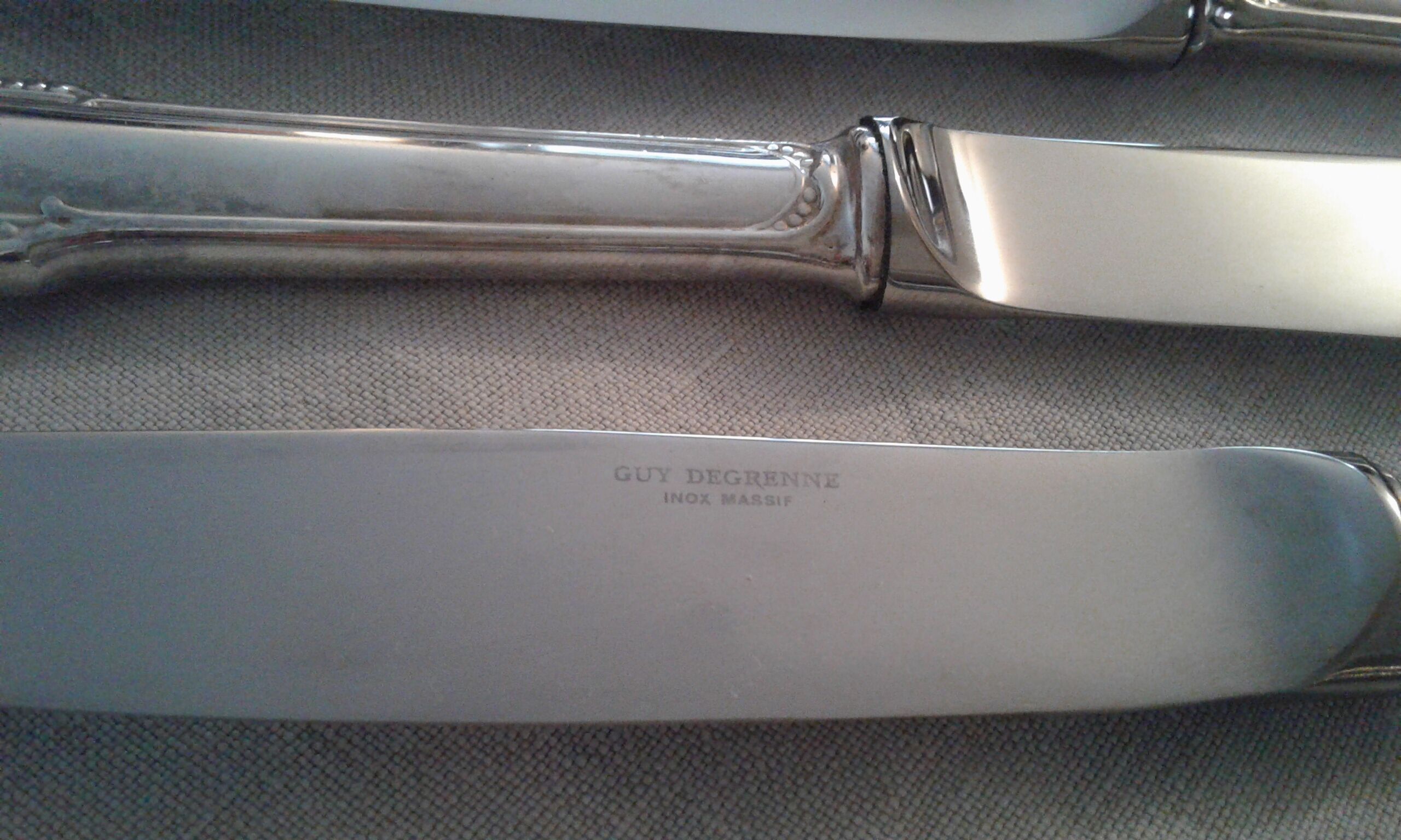 12 knives stainless steel Guy Degrenne