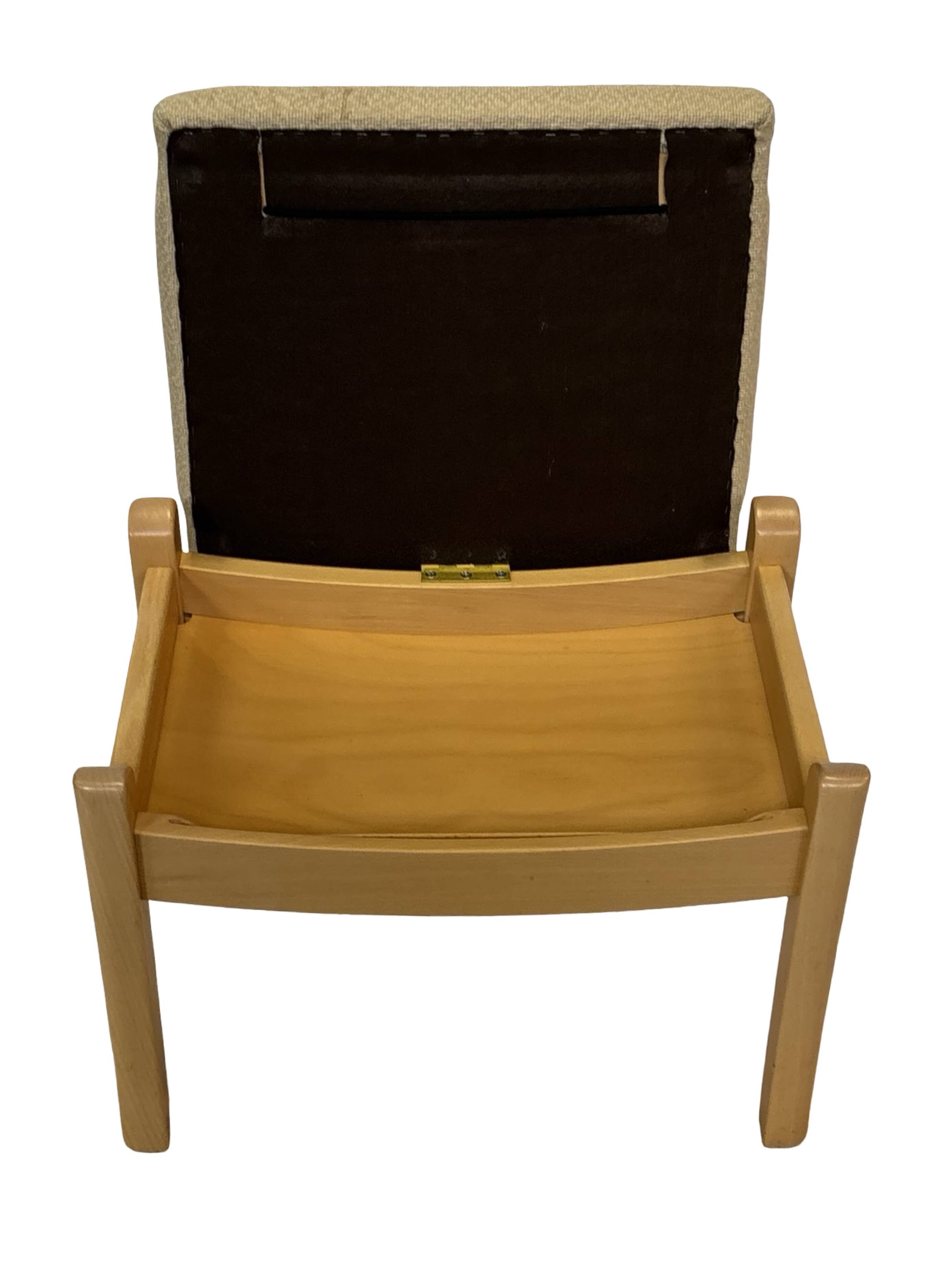 Pouf vintage Farstrup, repose-pieds, design danois