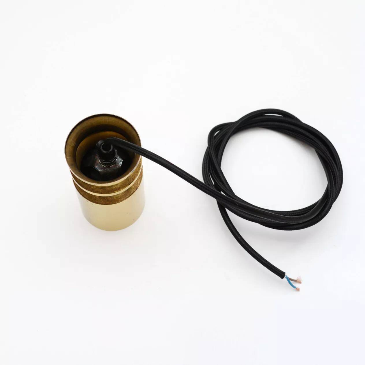 Paire de lampes dorées, Danemark, années 1950