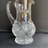Bohemian - Water broc or orangeade (1) - Crystal blown and cut