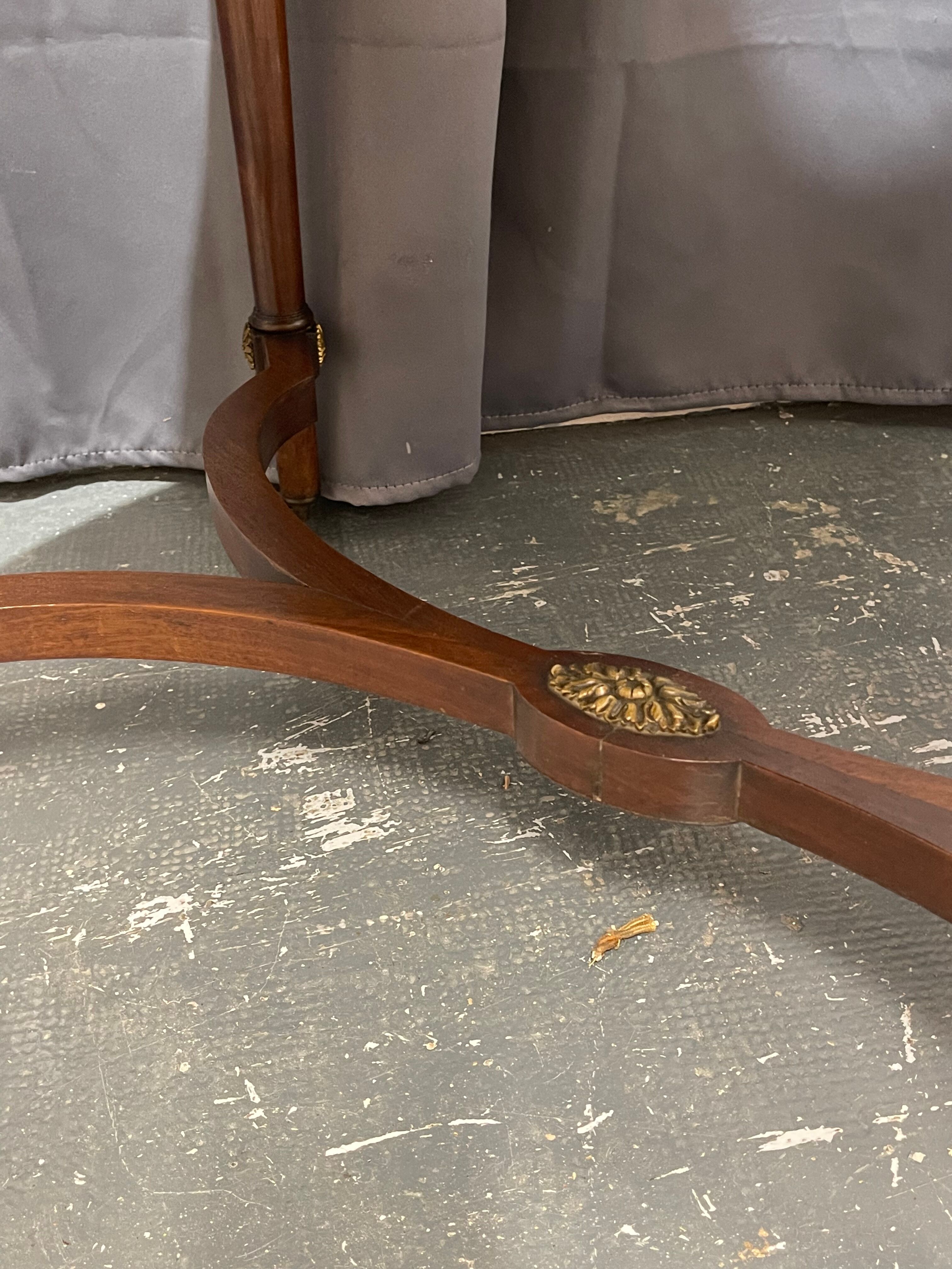 Tea table, marquetry living room table, early 20th century