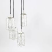 Superb cascading chandelier designed in Murano glass by Kalmar, Austria, 1970s.
