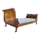 Bench, Rest Bed In Mahogany With Swan Neck Empire Style XIX Eme Century