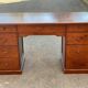 Solid pine wood desk with 8 drawers