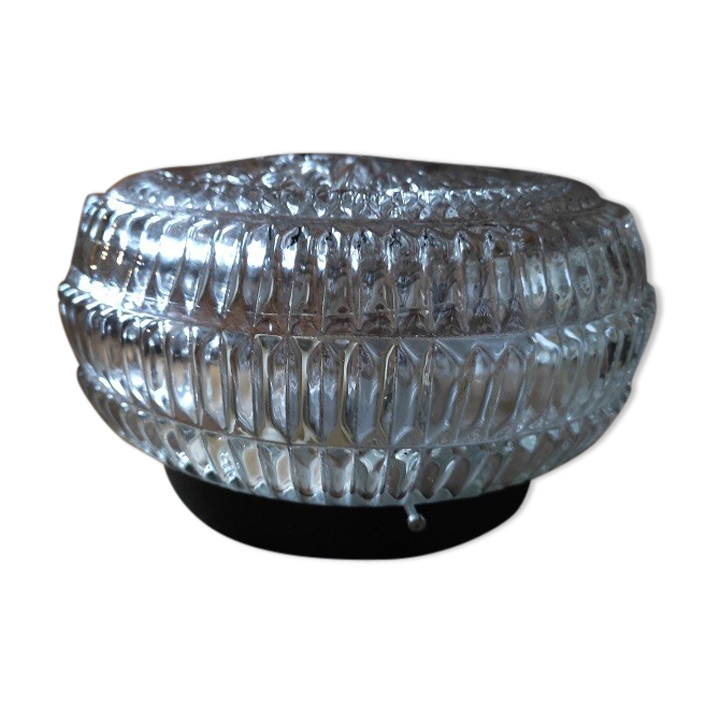 Ceiling lamp original globe molded glass tip star diamond