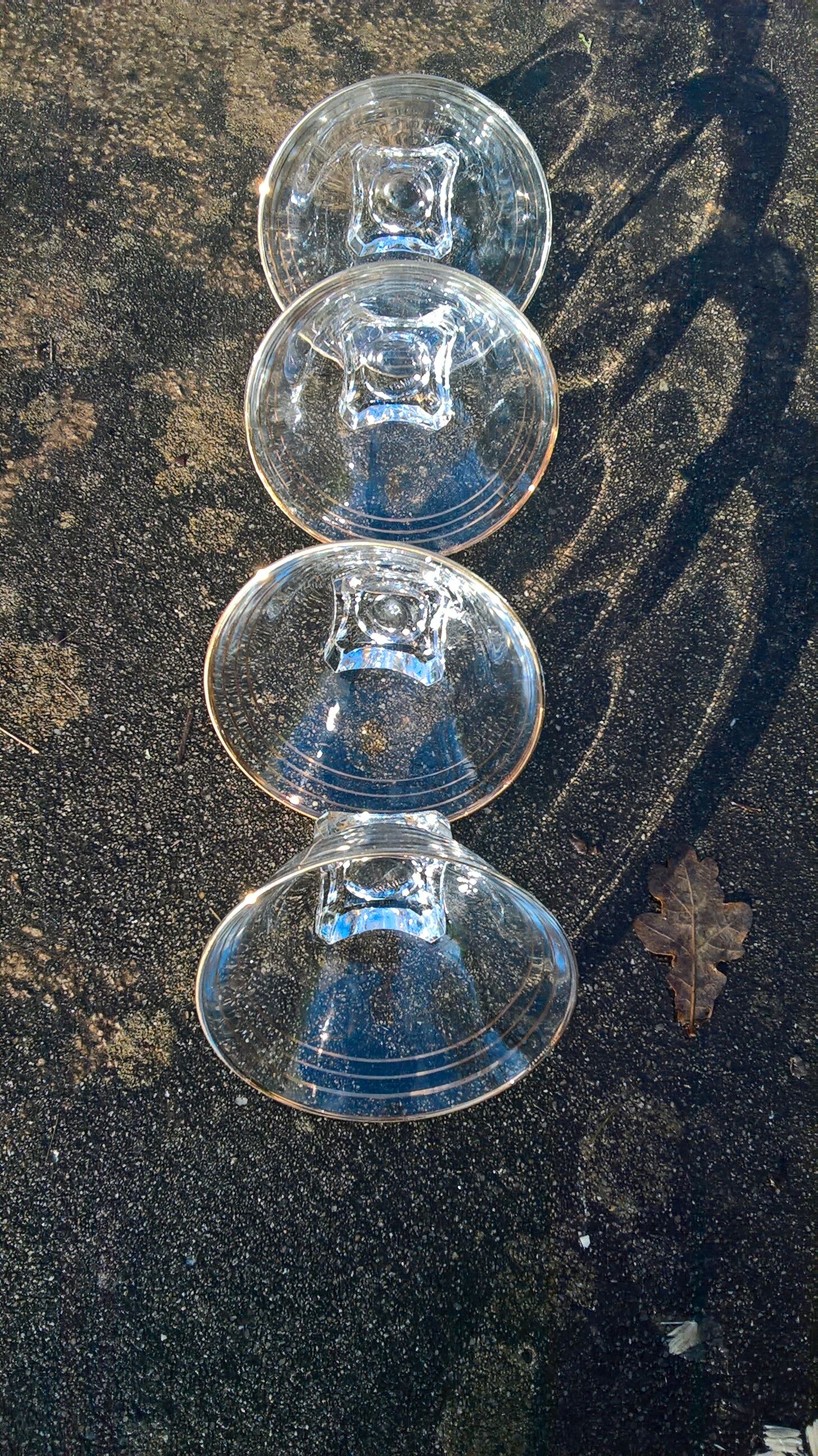 Lot of 4 glass cups