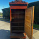 Armoire à glace Napoléon III en placage de loupe