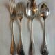 24 antique silver-plated cutlery sets