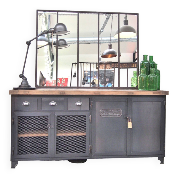 Buffet industriel métallique