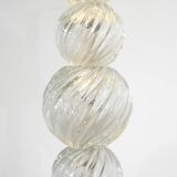 Murano glass and bronze floor lamp attributed to Seguso Vetri, Italy.