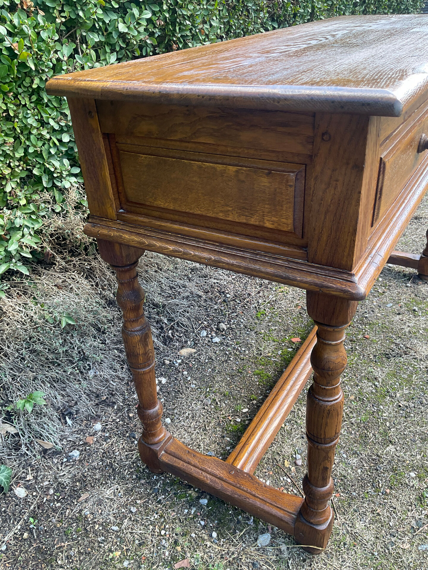 Ancienne console de ferme en bois Massif