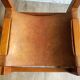 Suite de 6 chaises orme et cuir de la maison regain - circa 1960
