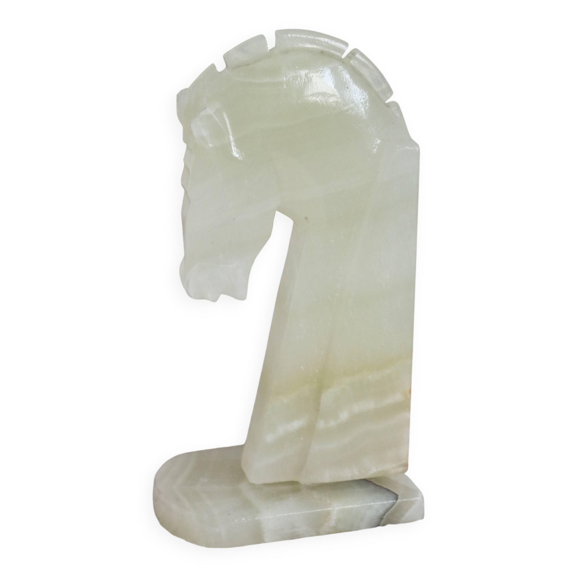 Vintage Onyx Bookend - Horse