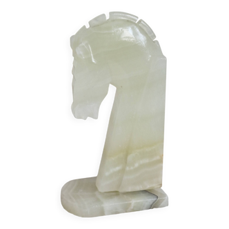 Vintage Onyx Bookend - Horse