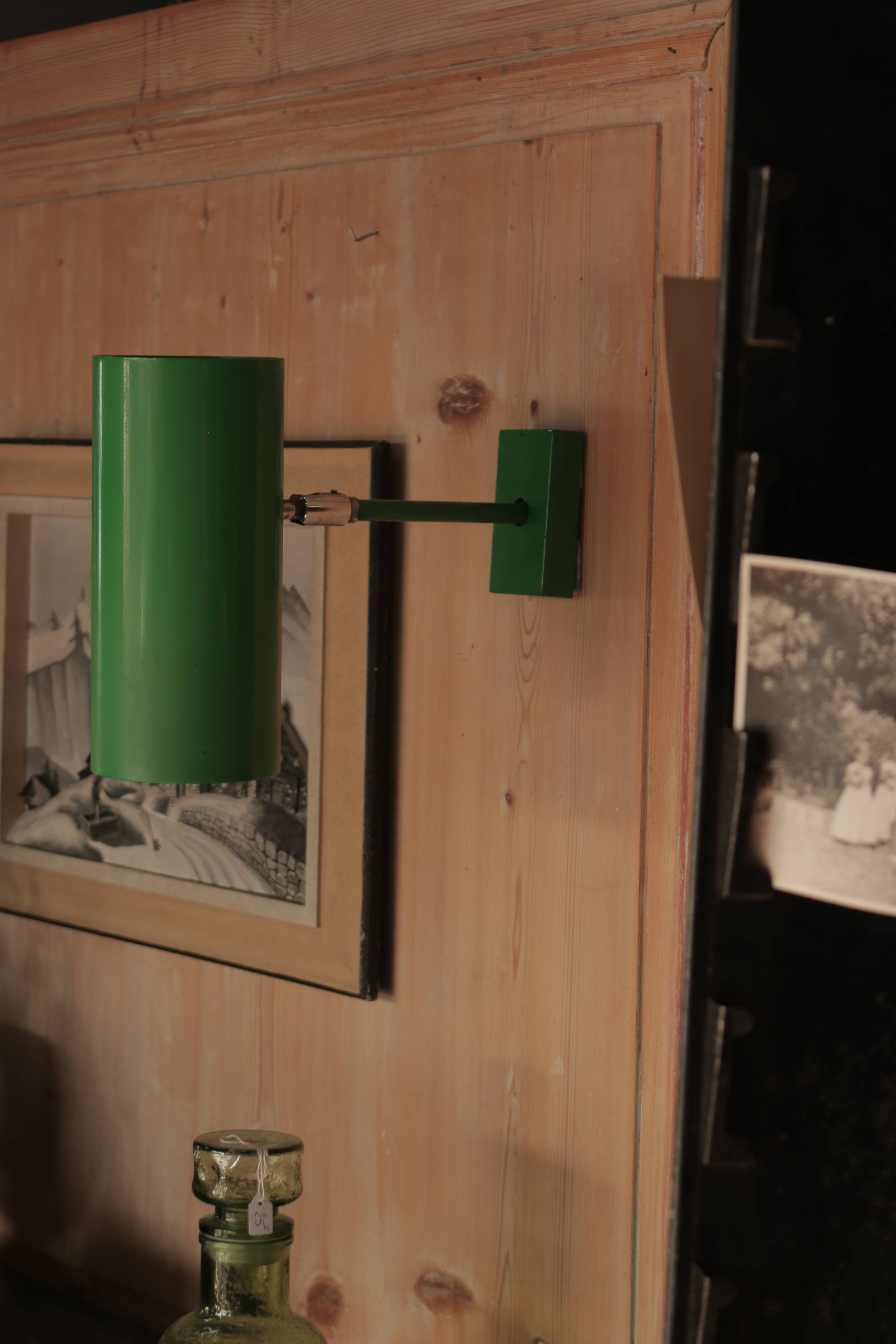 Vintage green wall lights