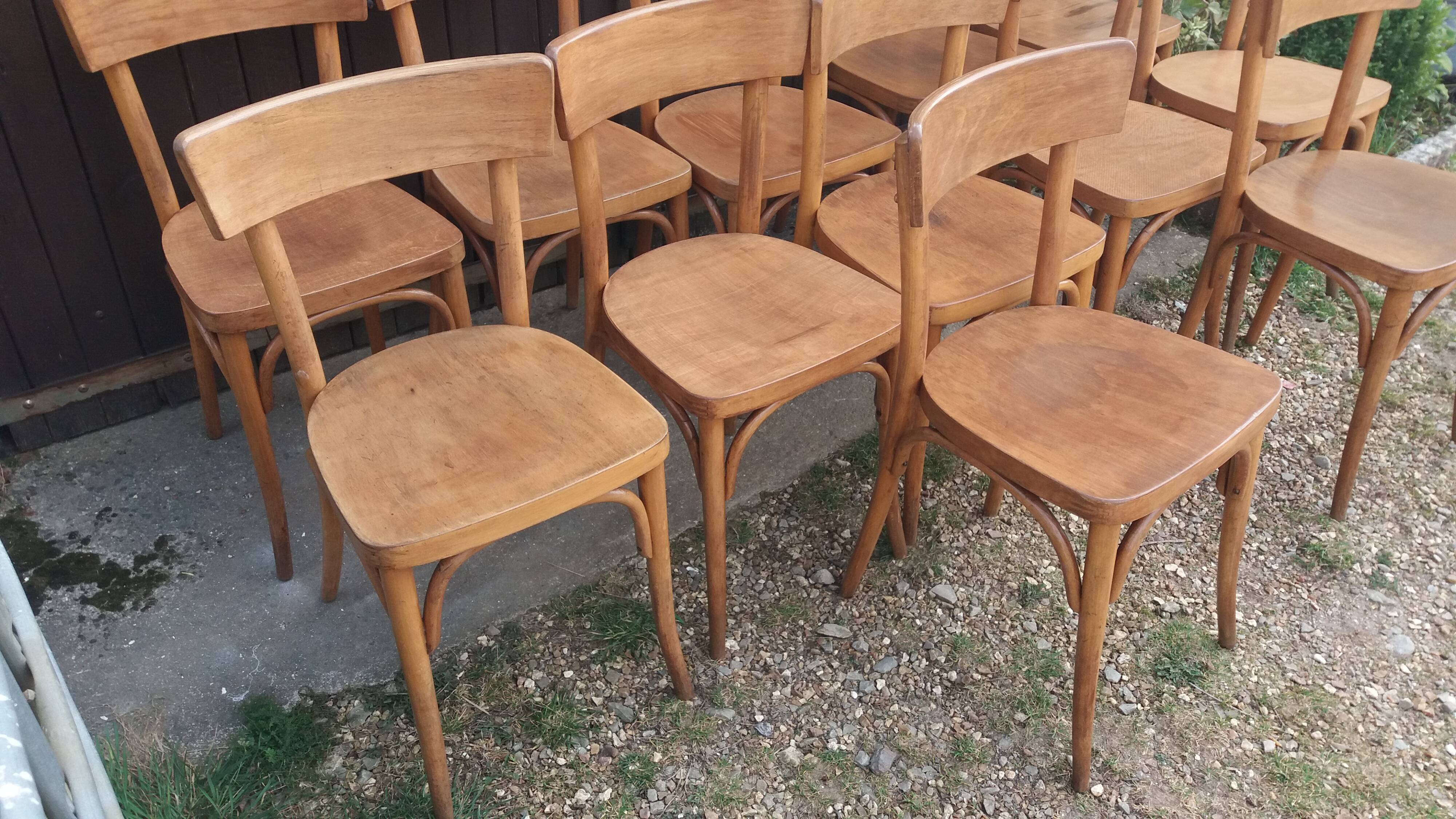 Set of 12 bistro chairs