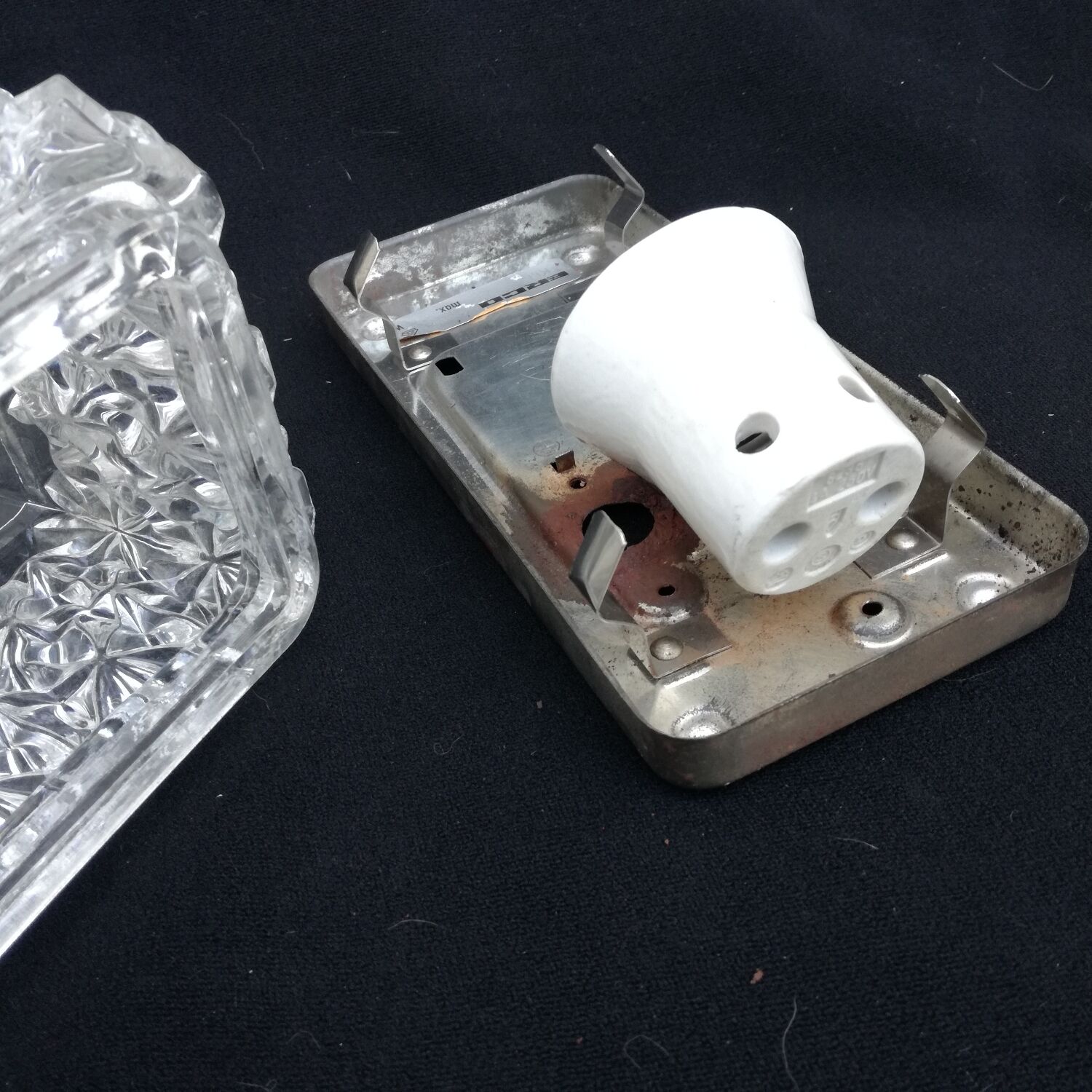 Rectangular wall lamp by Erco, Germany, 1970