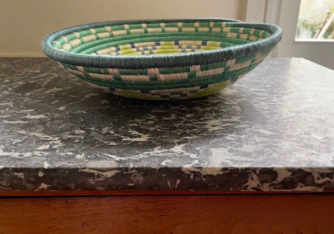 African spiral fruit basket