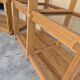 Pair of vintage pine bookshelf units in Maison Regain design from the 1970s.