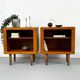 Set of 2 Danish Teak Nightstand by CFC Silkeborg, 1980s
