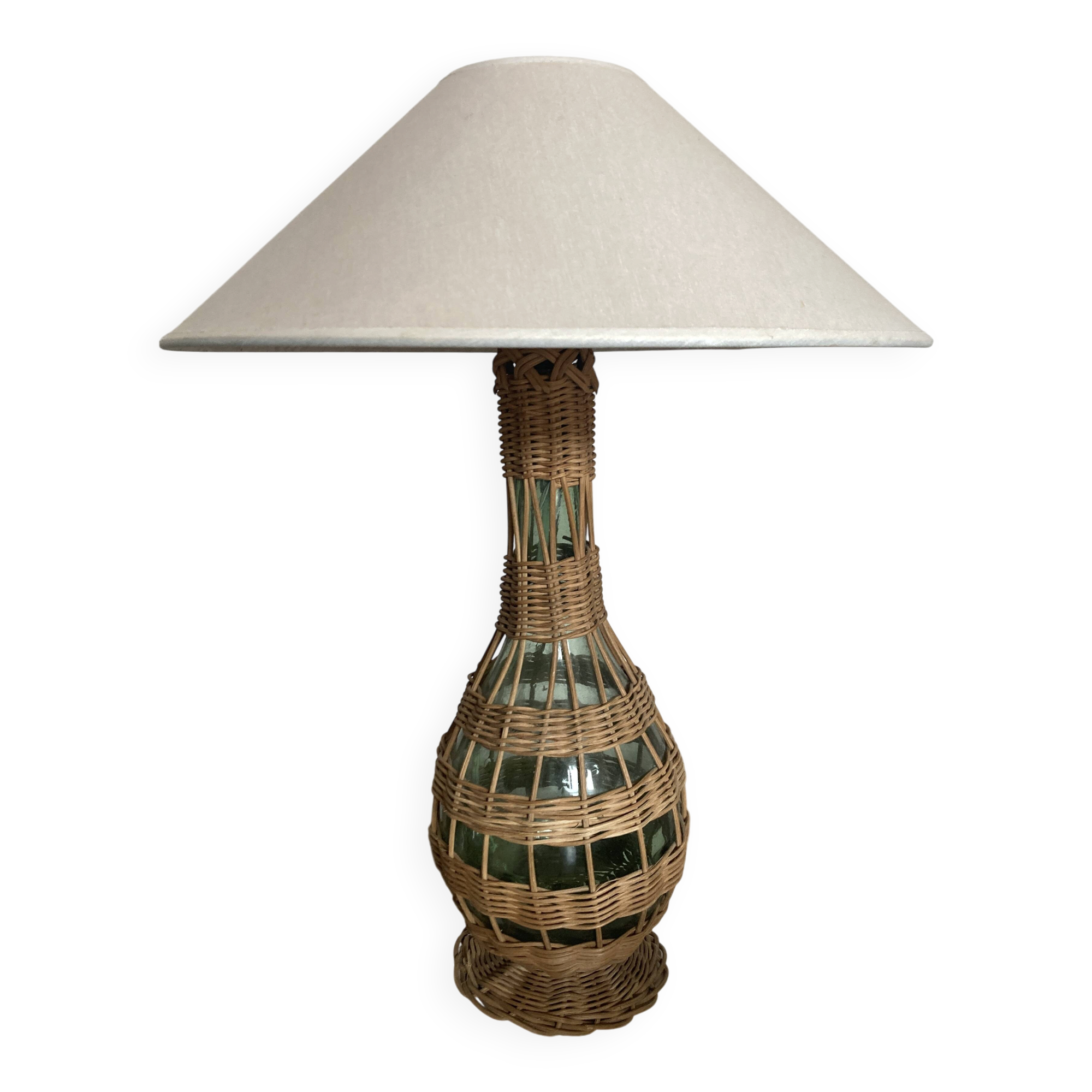 Wicker lamp Provence 1960s