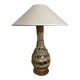 Lampe en osier Provence 1960s