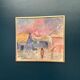 Original Swedish Oil on Panel – “Figure in Landscape” by Poul K. Jörgensen