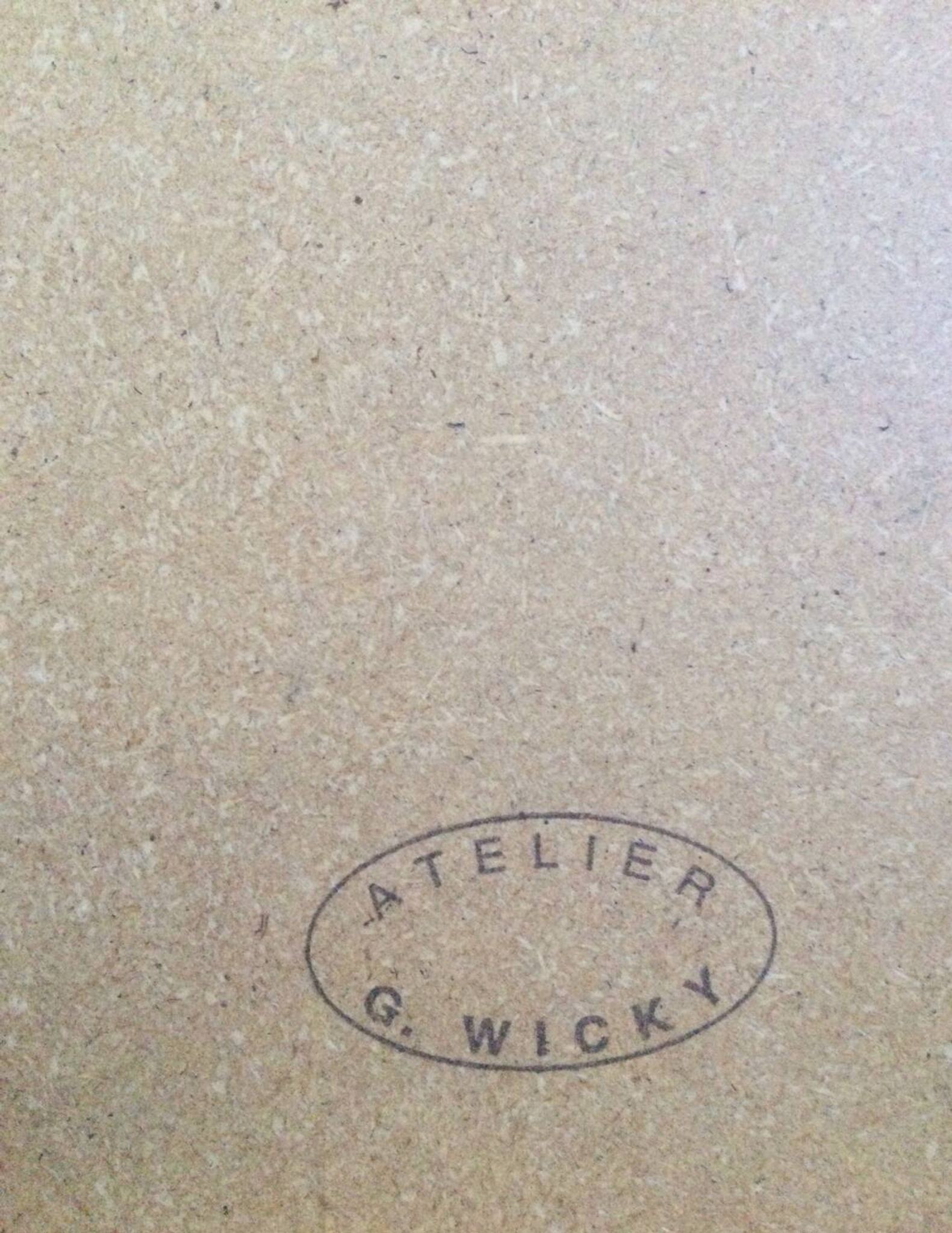 Acrylique sur panneau de georges wicky