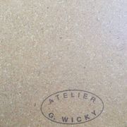 Acrylique sur panneau de georges wicky