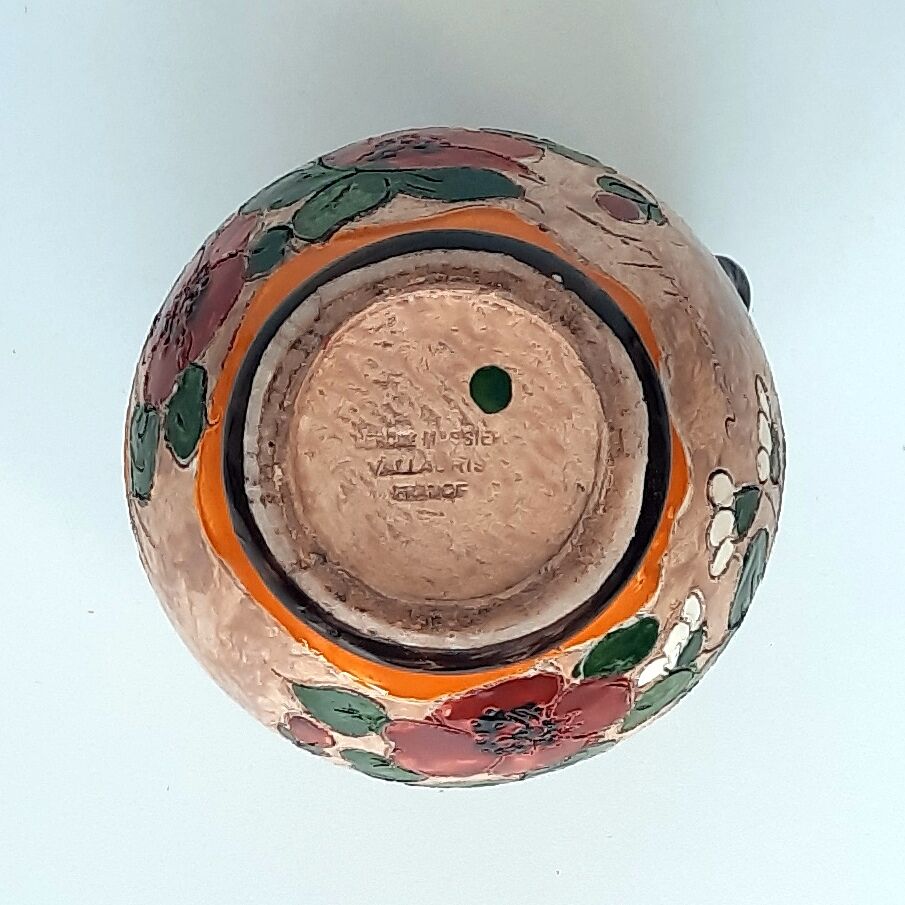 Vallauris ceramic vase signed Jérôme Massier