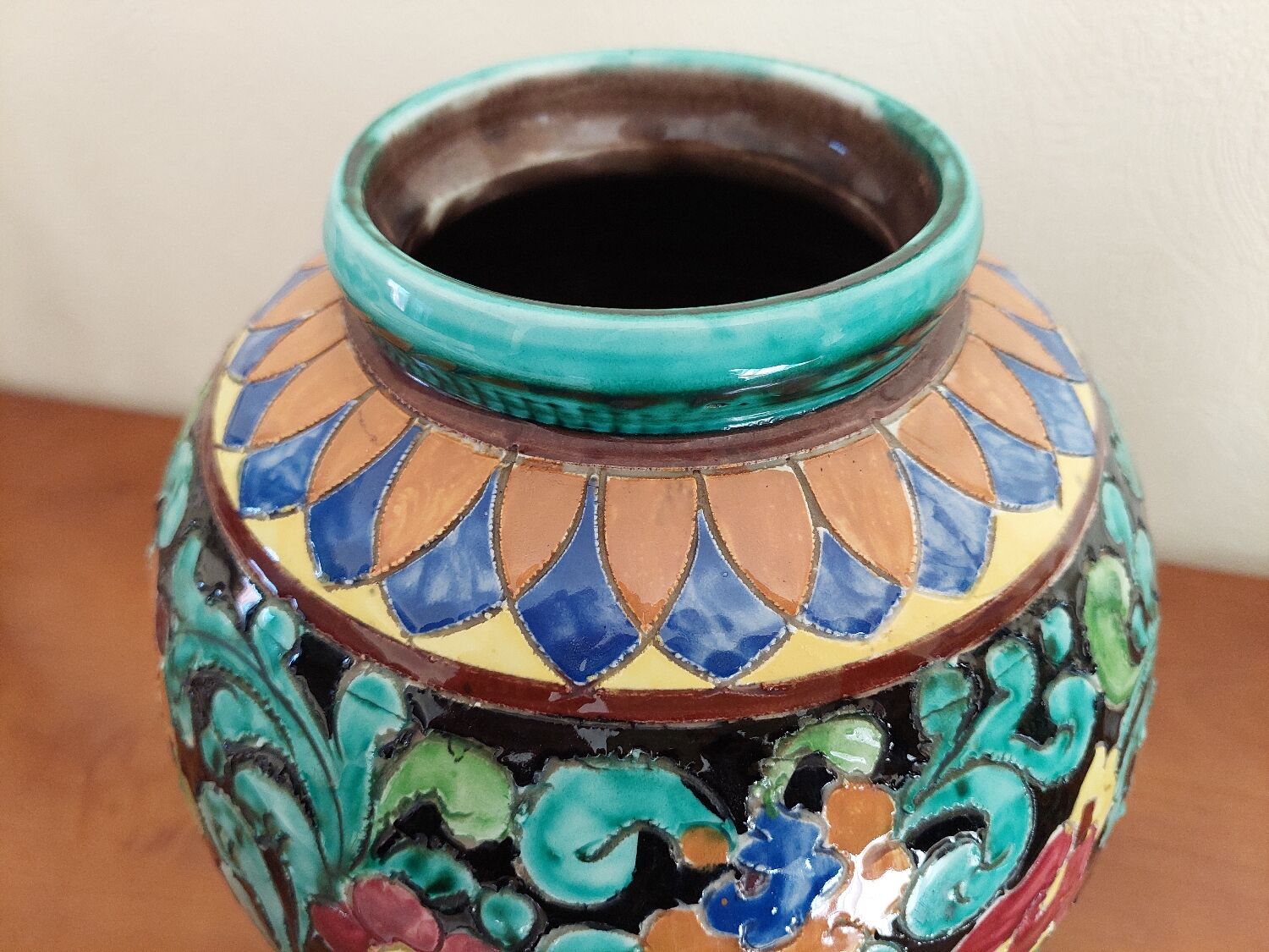 Large Monaco Cerart Vase 1950 1960