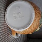 Céramique vintage très originale en barbotine