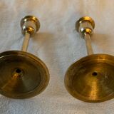 Pair of brass candlesticks