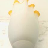 Glass paste handkerchief vase from the 70s