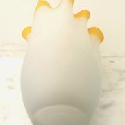 Vase mouchoir pâte de verre années 70