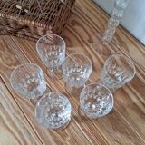 Vintage stemmed aperitif glasses