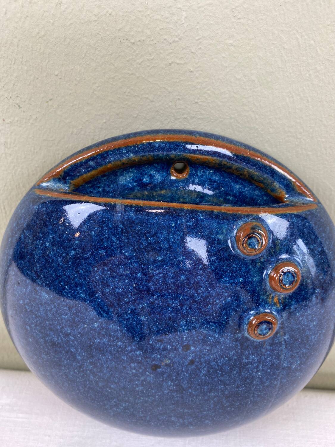 Handcrafted wall vase