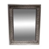 Miroir en bronze argenté