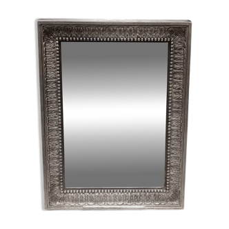 Miroir en bronze argenté
