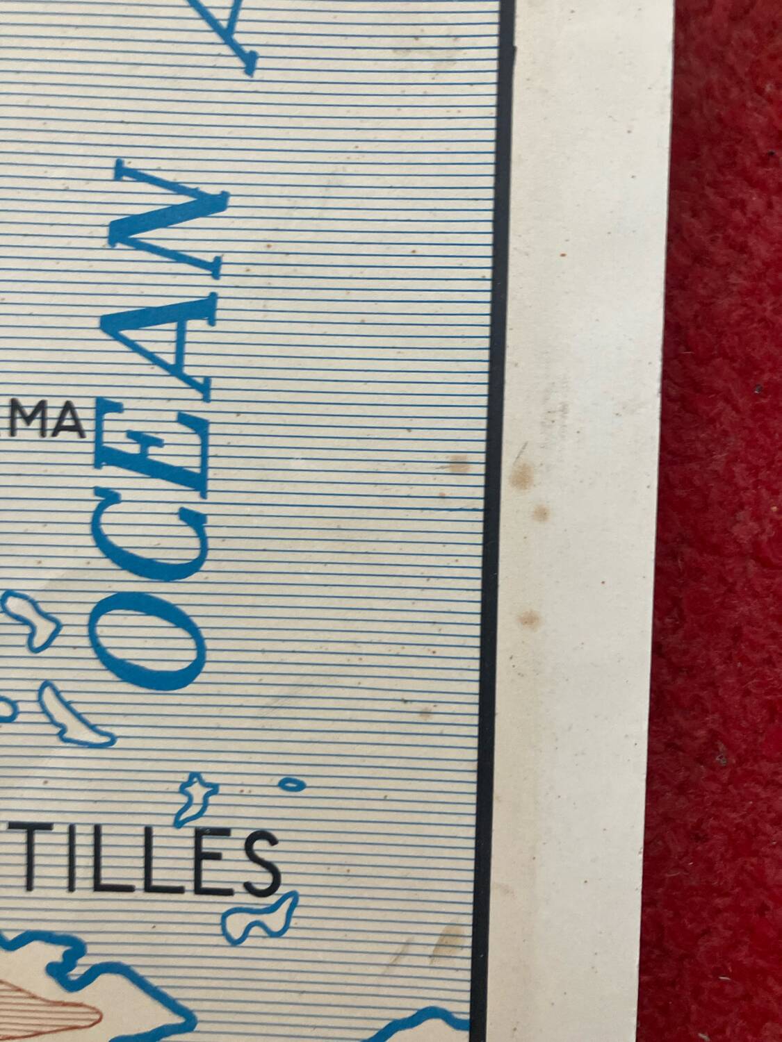 Carte scolaire Rossignol USA URSS, années 60