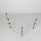 Etagere with 3 glass plates, kidney shape, 1950s