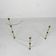 Etagere with 3 glass plates, kidney shape, 1950s