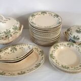 Large oval ironstone platter "Palmyre" Sarreguemines