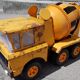 concrete spinning top truck