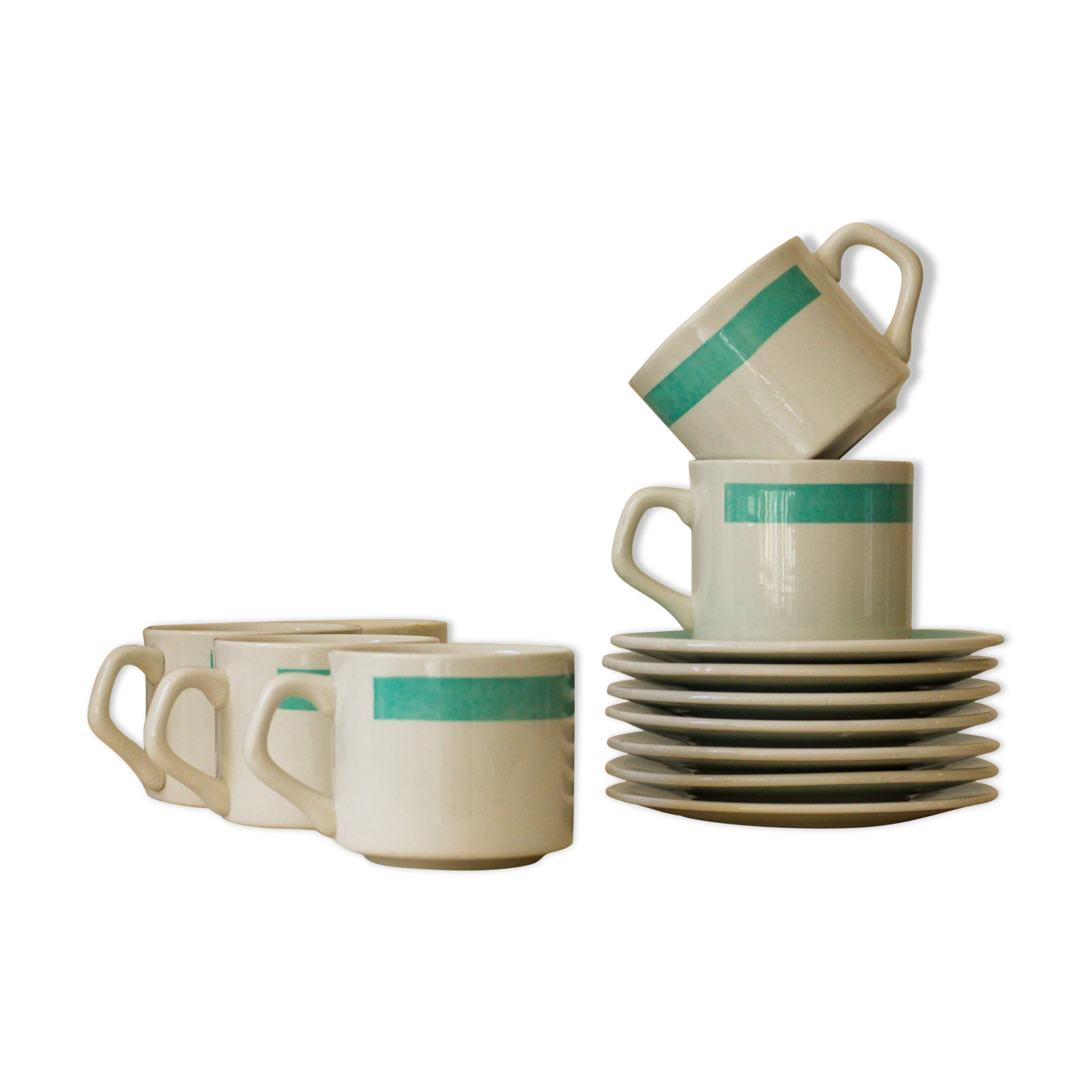 Coffee/tea set of 6 cups and assorted cups - Oxford Model 4979 Brazil