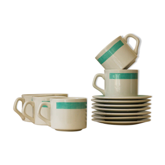 Coffee/tea set of 6 cups and assorted cups - Oxford Model 4979 Brazil