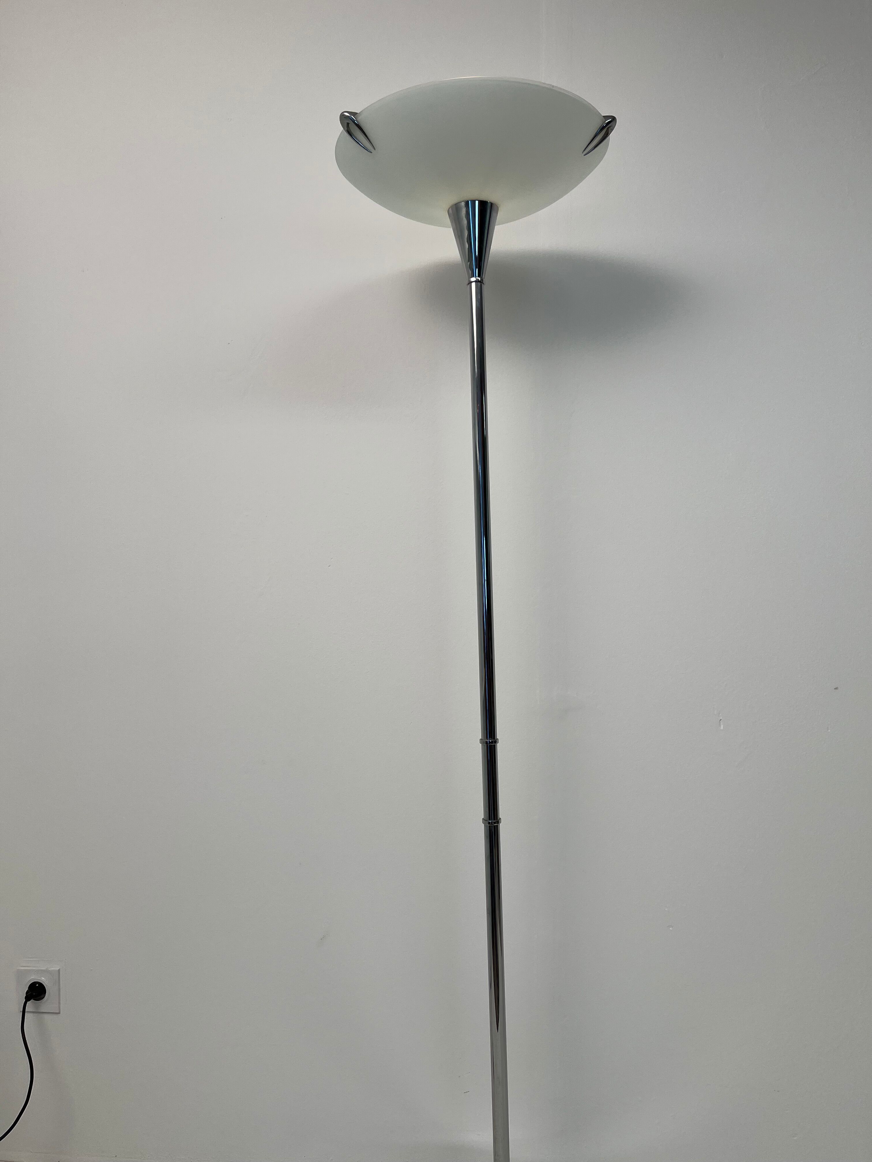 Vintage chrome floor lamp