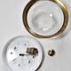 Vintage glass and gold metal globe ceiling light