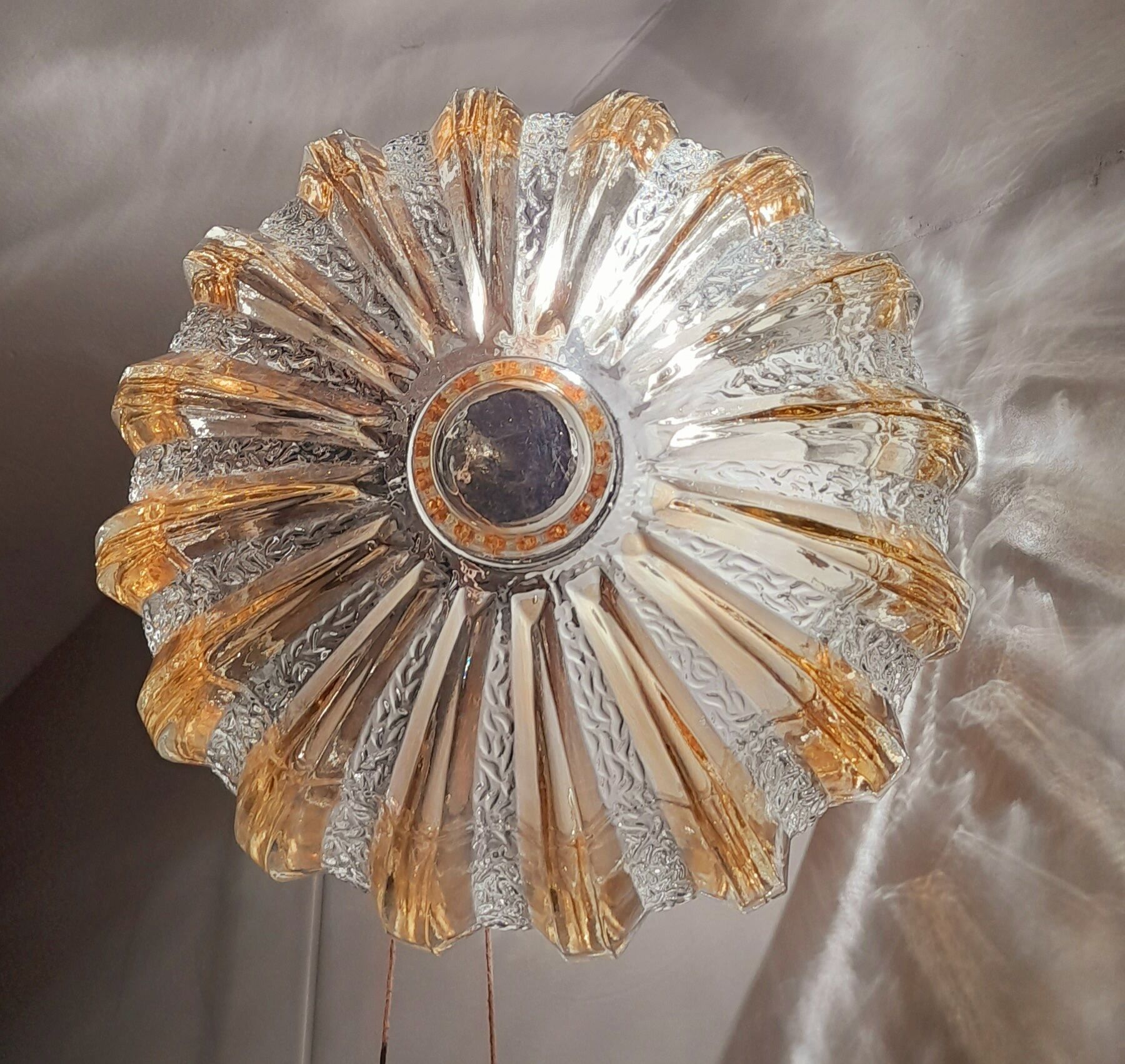 Round wall lamp jelly fish 60s.